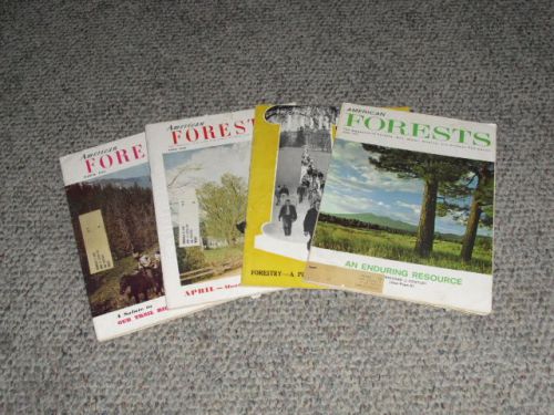 (4)1950s American Forests LOGGING/CHAINSAW/TIMBER HISTORY/ETC Magazines LOOK