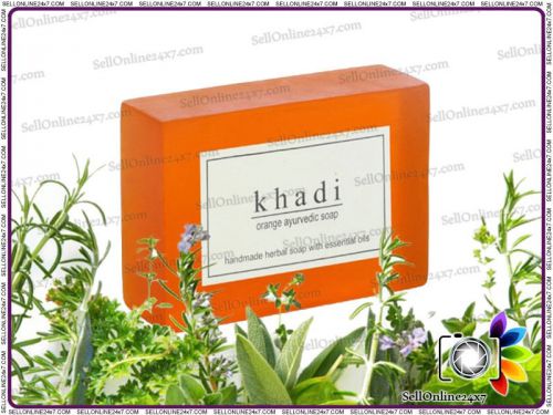 KHADI NATURAL ORANGE SOAP EXTRACT MAKES THIS GENTLE &amp; VERY REFRESHING 250GM