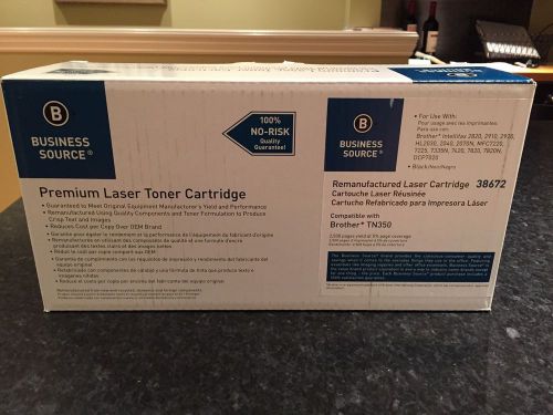 Business Source Remanufactured Brother Replace. TN350 Toner Cartridge- BSN38672