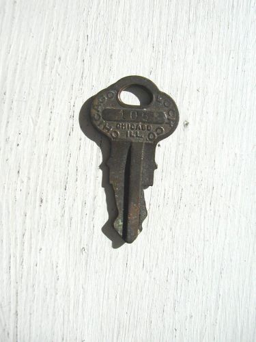 Vintage Used Chicago Lock Co USA Vending Machine Lock 1058 1068 Brass Key Keys
