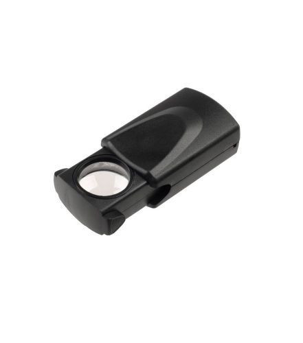INSTEN 30x Magnifying Glasses with LED Light for Jeweler and Stamps, Black