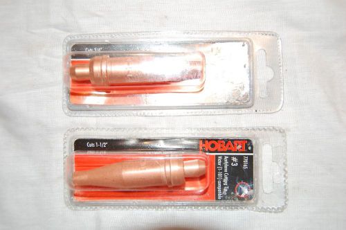 Pair of Hobart Victor Style Acetylene Torch Tips 1-1-101 &amp; 3-1-101