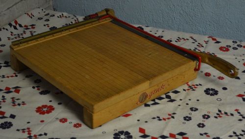 SHARP Vintage Ingento Wooden Paper Cutter 12&#034;x12&#034; No. 4 EXCELLENT! READY PERFECT