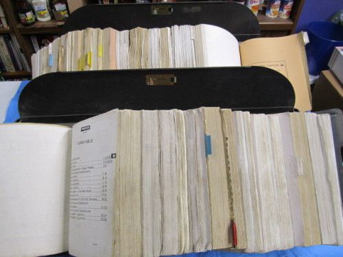 Lot of 41 Prentice Parts Manuals Mounted in Metal Dealer Racks