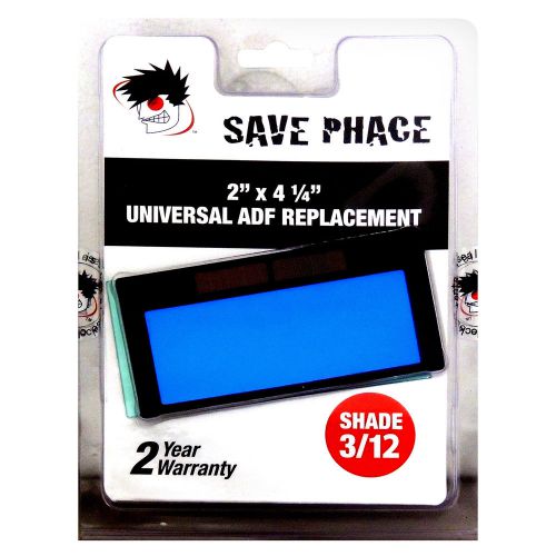 Save Phace EFP Auto-Darkening Filter Lens - Shade 3/12 - 2&#034; x 4-1/4&#034; - 011193