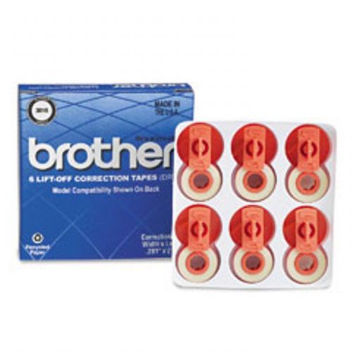 Genuine Brother 6 Lift-Off Correction Tapes 3015 for Wheel typewriters