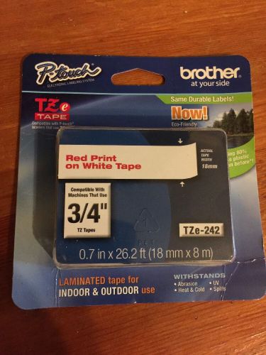 Brother International Tze242 Label Tape - 0.75&#034; Width 1 Each