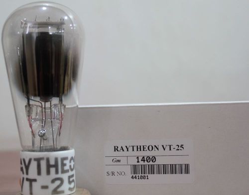 VT25 Raytheon Globe shape ceramic base DHT audio tube #441001