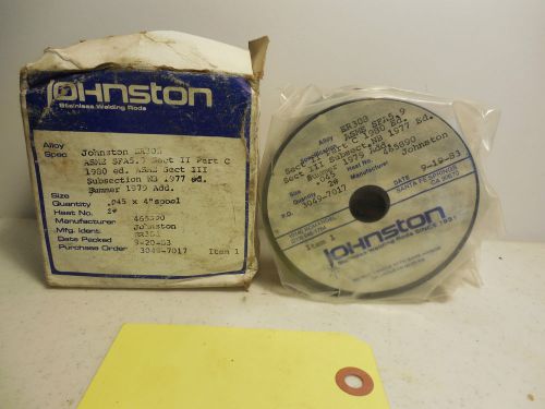 JOHNSTON STAINLESS WELDING WIRE ER308 SIZE .045. AB3