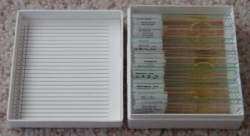 Biology Microscope Slide Set, (used for homeschooling with Apologia Biology)