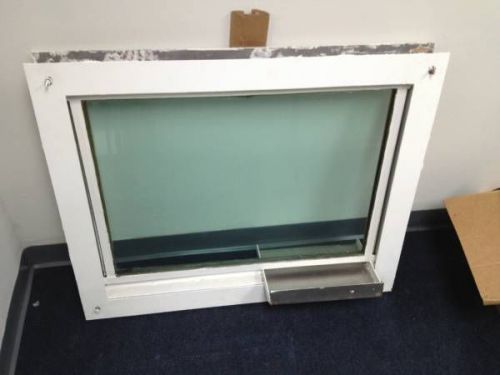 Bullet proof Glass transaction window with messenger tray