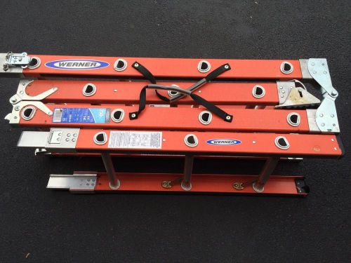 Werner 3 Section Folding W 4th Add On Adjuster Ladder New 250 Lbs 56026-01