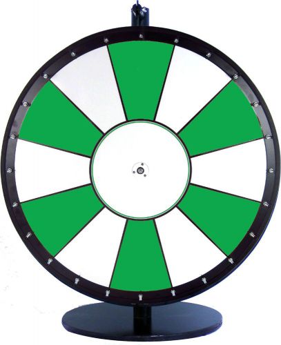 30 Inch Green and White Portable Dry Erase Spinning Prize Wheel-Discount Blemish