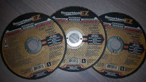 RAZORBLADE EZ CUTOFF DISC  6&#034; X .040&#034; FOR METAL OR STAINLESS 3PACK F1706