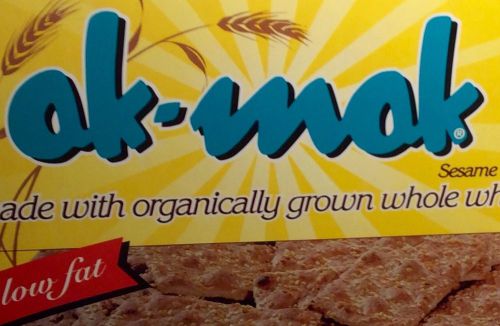 AK MAK CRACKER WHole Wheat 100% SESAME crackers 4.15 oz sealed