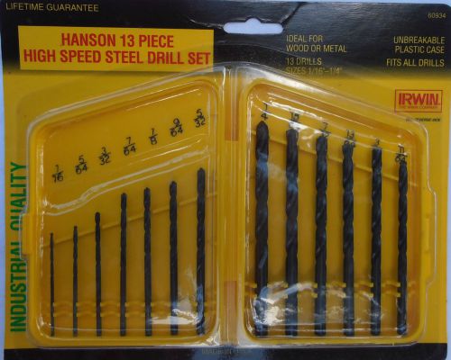Hanson Tools 60134 13pc High Speed Drill Bit Set - Qty 5