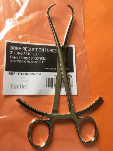 TR-OR-226-138 Turtle BONE REDUCTION FORCEPS 8&#034; L/Ratchet orthopedic Instruments