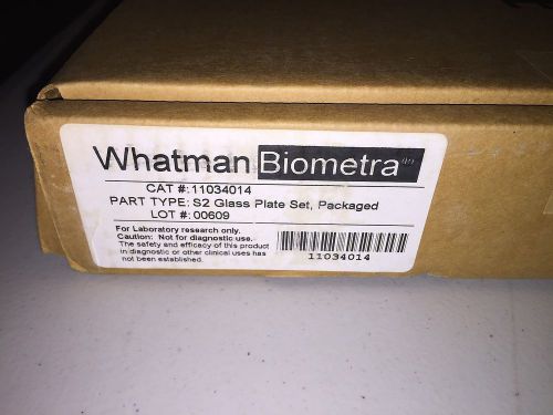 NEW Whatman Biometra S2 Glass AFLP Plate Set - one pair (Model#11034014)