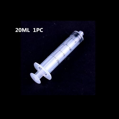 10 x disposable plastic 20 ml injector syringe no needle for lab measuring hpp for sale