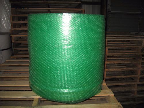 3/16&#034; Small Green Recycled Bubble Roll Wrapping, 24 x 300&#039; Per Roll