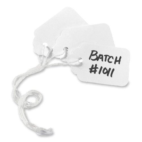 Avery White Marking Tags, Strung, 1.90 x 1.25-Inches, Pack of 1000 (12203)
