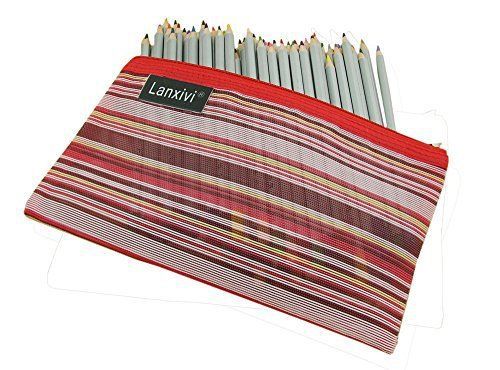 Lanxivi 72 Marco Colored Pencils with Pen Pouch Set / Color Professional Art for