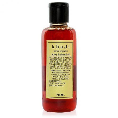 KHADI - Herbal Shampoo Honey &amp; Almond Oil - 210ml  - UMI45