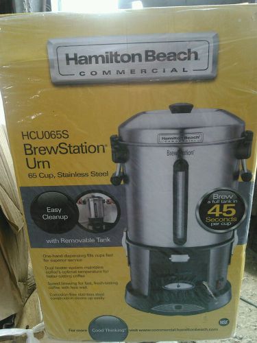 NIB Hamilton Beach Coffee BrewStation Urn, 65 Cup,  HCU065S - Factory Sealed