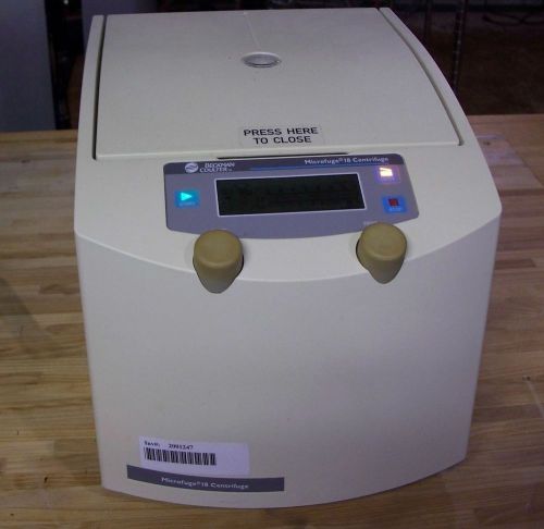 Beckman Coulter Microfuge 18 Centrifuge with Rotor