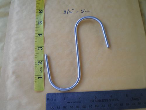 5 PCS. STAINLESS STEEL BUCKET,PLANT,POT,ROPE-S HOOK 5&#034; X 5MM. X 2-1/4&#034; ENDS