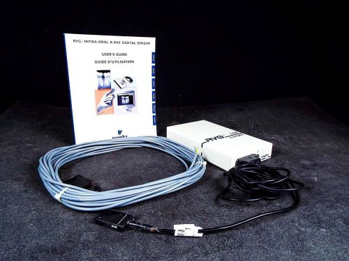2003 trophy rvg size 1 digital dental x-ray sensor w/ docking station &amp; manual for sale