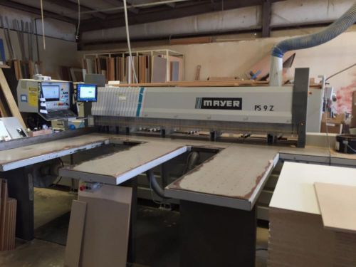 MAYER PS 9Z  Front Load 12 HP Automatic Panel Saw Beam used woodworking cabinets