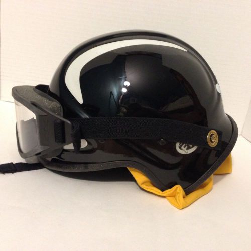 Pacific Helmets F10 MKI Black Kevlar Fire/Rescue Safety Helmet