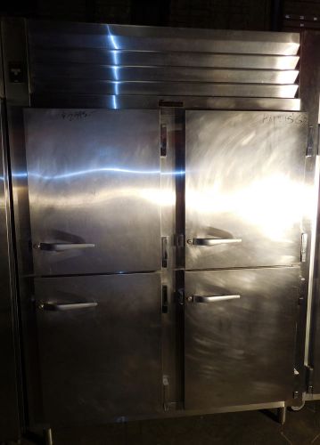 Commercial Freezer, Traulsen ALT232, 2 Section 4 Half Doors, 56CF Capacity