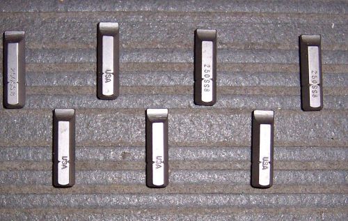 7 each Qualtool 250SS8 Slotted Insert Bits