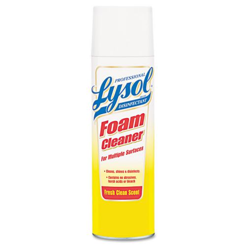 Professional lysol brand disinfectant foam cleaner 24oz aerosol 12/carton for sale