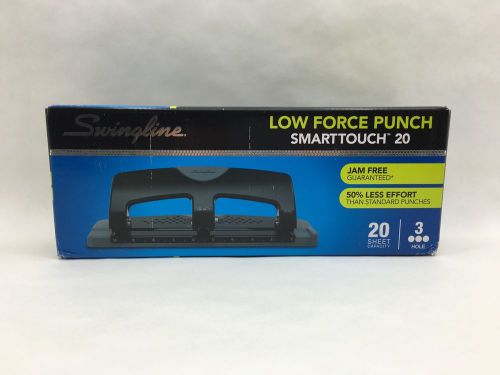 Swingline 3-Hole Punch, SmartTouch, Low Force, 20 Sheet Punch Capacity