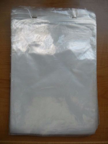 100 Flat Clear Poly Bags 7.5&#034; x 9.5&#034; Open End Top Tear-Away Plastic Retail Gift