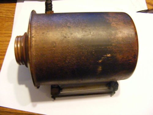 Vintage antique drip  oiler large drip oiler copper drip oiler 6&#034; x 4&#034; oiler old for sale