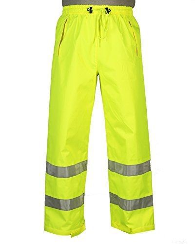 Safety Depot Lime Yellow Reflective Class E Safety Draw String Pants Water