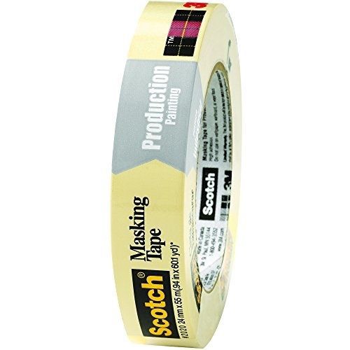 Scotch T935202012PK Natural #2020 Masking Tape, 1&#034; x 60 yd. (Pack of 12)
