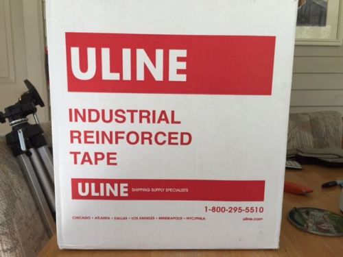 Uline industrial reinforced kraft sealing tape - 3&#034; x 450 &#039; - 7 rolls for sale