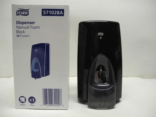 Tork 571028A Foam Soap Manual Dispenser, Black with Box`