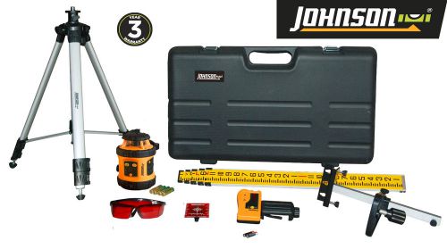 Johnson 40-6517 self-leveling horizontal rotary laser level system for sale