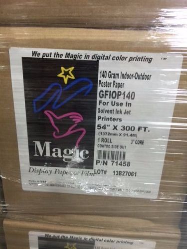 Magic GFIOP140 140 Gram Latex Saturated Wet Strength Paper 54&#034; X 300 Feet