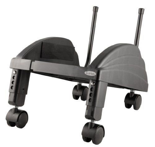 Kantek angled cpu stand with casters, 9 x 12 x 7.5 inches, black (cs250b) new for sale