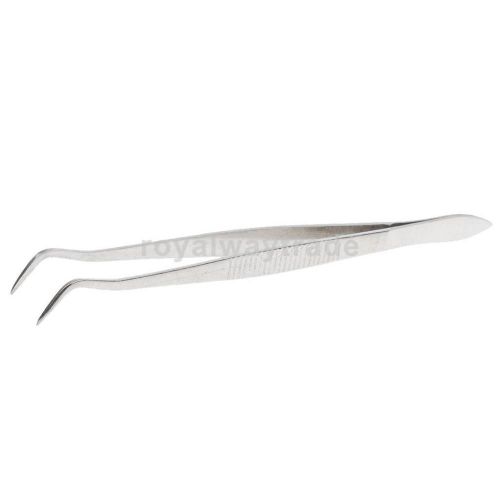 Dental Surgical Instruments Tweezers Forceps Stainless Steel Curved Head