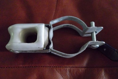 PPC INSULATORS 6416 2&#034; Clamp-Type Wire Holder Porcelain  Electrical