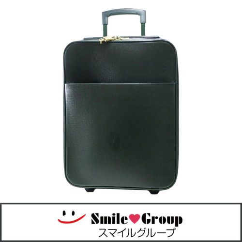 Auth louis vuitton taiga pegase 45 m23314 travel bag green for sale