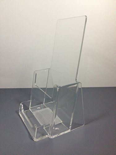 T&#039;z Tagz Clear Acrylic Brochure Holder with Business Card Holder